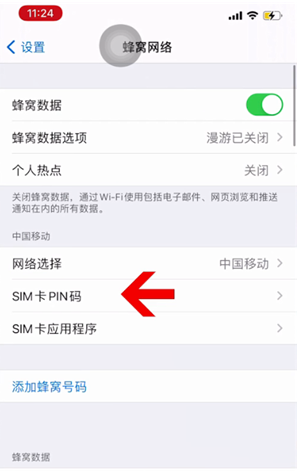 云阳苹果14维修网分享如何给iPhone14的SIM卡设置密码 