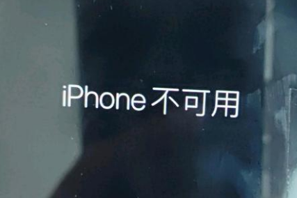 云阳苹果服务网点分享锁屏界面显示“iPhone 不可用”如何解决 