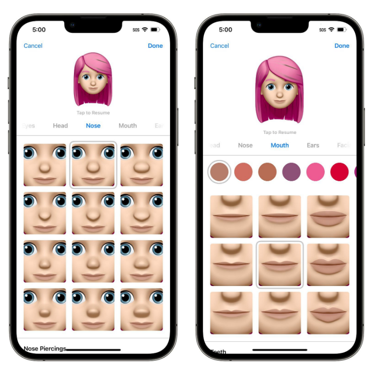 云阳苹果手机维修分享​iOS 16中的拟我表情有了哪些变化和升级 